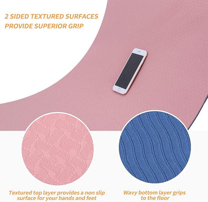 Yoga Starter Kit - 11-Piece Set with Yoga Blocks, Strap, Ball, Mat, Carrying Strap, Net Bag, Cooling Towel