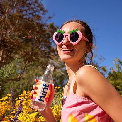 Hint Fruit-Infused Bottled Water, Peach Raspberry - Sugar Free Flavored Water with Zero Calories, Naturally Flavored, and No Artificial Sweeteners - 16 Fl Oz (Pack of 12)