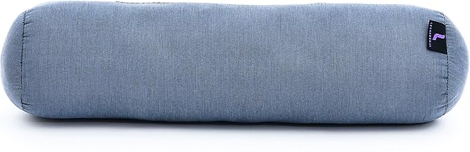 Leewadee Small Yoga Bolster – Shape-Retaining Cervical Neck Roll, Tube Pillow for Comfortable Reading, Kapok Filling, 22 x 6 x 6 inches