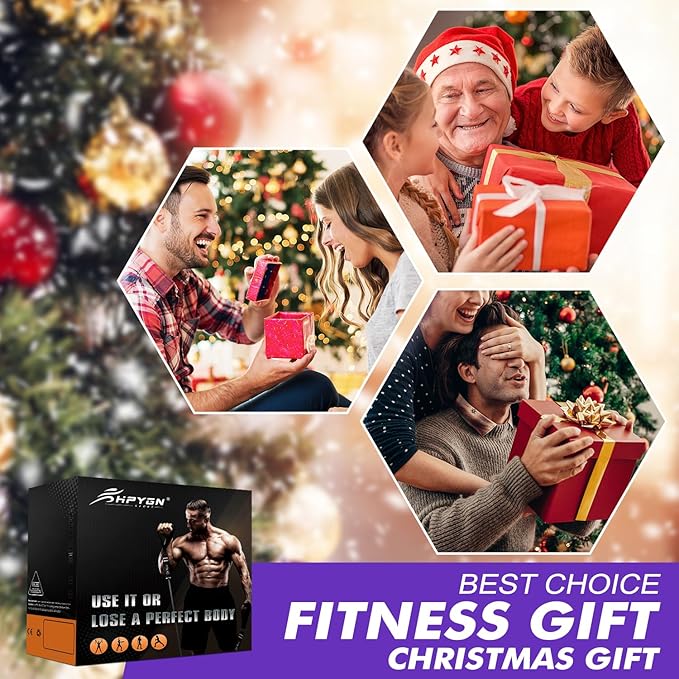 HPYGN Resistance Bands, Exercise Bands with Handles, Fitness Bands, Workout Bands with Door Anchor and Ankle Straps, for Heavy Resistance Training, Physical Therapy, Shape Body, Yoga, Home Workout Set