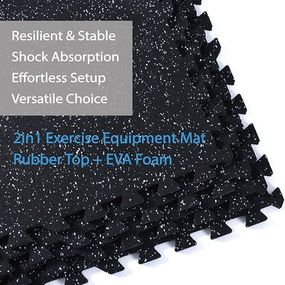 0.56 Inch Thick 48 Sq Ft Gym Flooring 12 Tiles