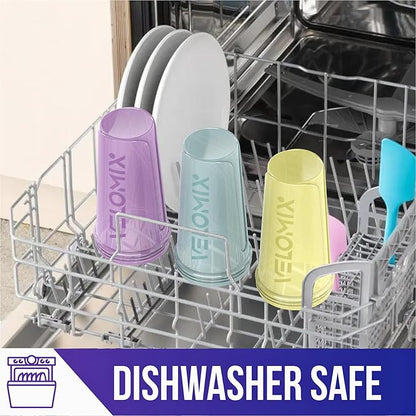 '-6 PACK- 28 oz Protein Shaker Bottle for Protein Mixes - 6x Wire Whisk | Leak Proof Shaker Cups for Protein Shakes | Protein Shaker Bottle Pack | Protein Shake Cup (Pastel Power Series)