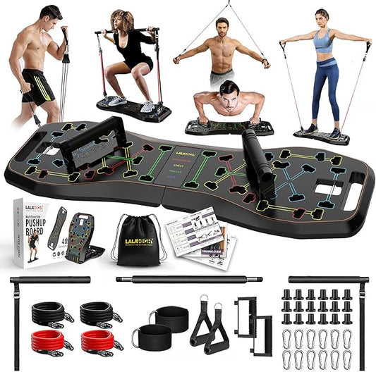 LALAHIGH Home Workout Equiptment: Portable Exercise Push Up Board 20 Fitness