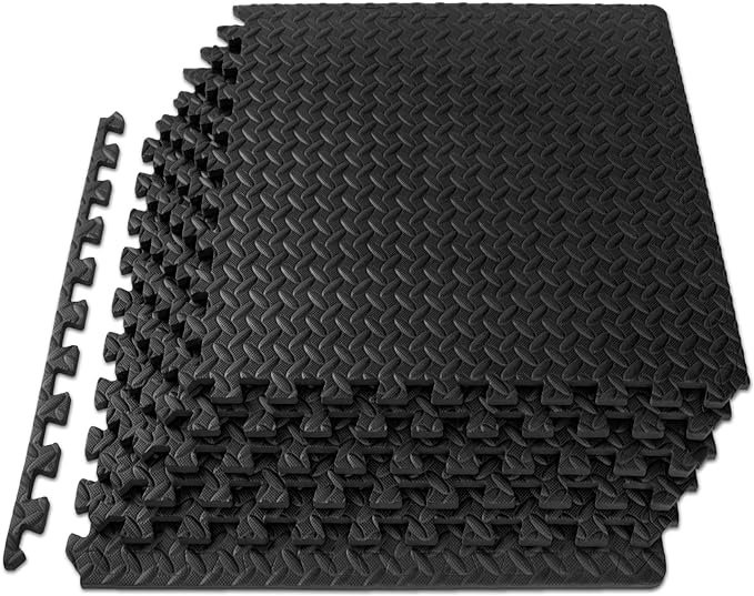 ProsourceFit Puzzle Exercise Mat ½ in 24 in 24 in 144 Sq 36 Tiles