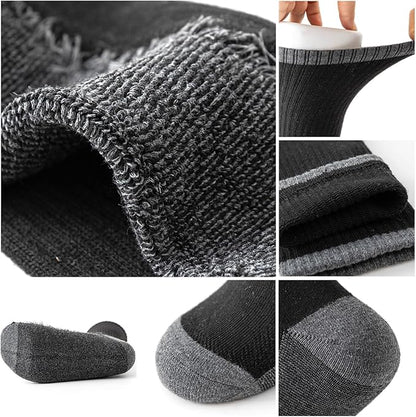 JOYNÉE 8 Pairs Mens Breathable Athletic Crew Socks Arch Support Cushioned Socks for Hiking Sports Running,Sock Size:10-13