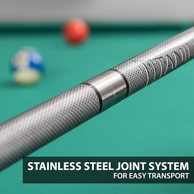 EastPoint Sports Composite Billiard Pool Cue - 58 Inch - Features Premium Fiberglass Material, Titanium Reinforcement, Micro-Fiber Grip