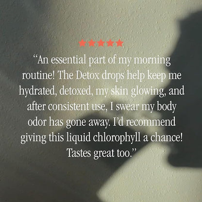 Juna Chlorophyll Liquid Drops, 3X Potency Concentration - Detox, Debloat, Cleanse, Internal Deodorant, Energy & Cellular Support Supplement - Fresh Minty Lemon Taste