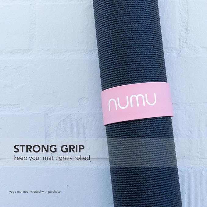 Numu Yoga Mat Strap Slap Band - Easy Snap On to Keep Exercise Mat Tightly Rolled and Secured for Yoga Mat Storage and Travel