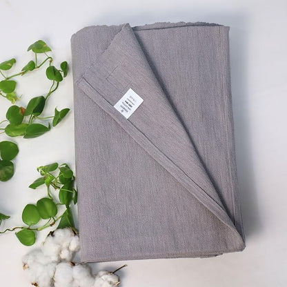 Yogikuti Iyengar Cotton Yoga Blanket Set of One – Thick Handwoven Yoga Blankets for Restorative Yoga, Meditation & Pranayama – Premium Cotton Yoga Blanket for Support & Comfort in Pranayama (Gray)