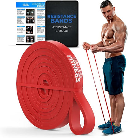 Pull Up Assistance Resistance Bands - Long Loop Power Bands for Men and Women - Strength Power Flexibility Training at Home & Gym - Ebooks & Workout Chart Included by Iron Core Fitness