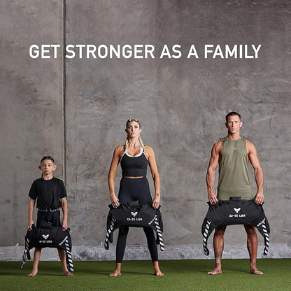 Elite Sports Bulgarian Canvas Bag, Fitness Canvas MMA Gym Cross Workout Training Sandbag 17, 25, 33, 45 lbs (UNFILLED)