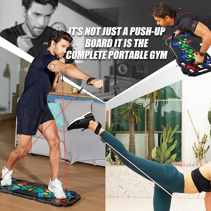 LALAHIGH Portable Exercise Equipment: Complete Home Fitness System