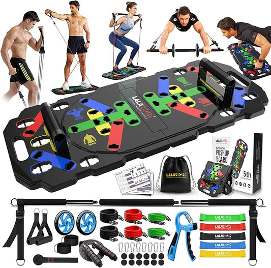 LALAHIGH Portable Exercise Equipment: Complete Home Fitness System