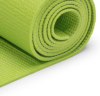 Sunny Health & Fitness Non-Slip Yoga Mat – Durable, Anti-Tear, Lightweight, Cushioned Support for Yoga, Pilates, Stretching Exercises, Meditation and Floor Workouts | Multiple Sizes & Colors