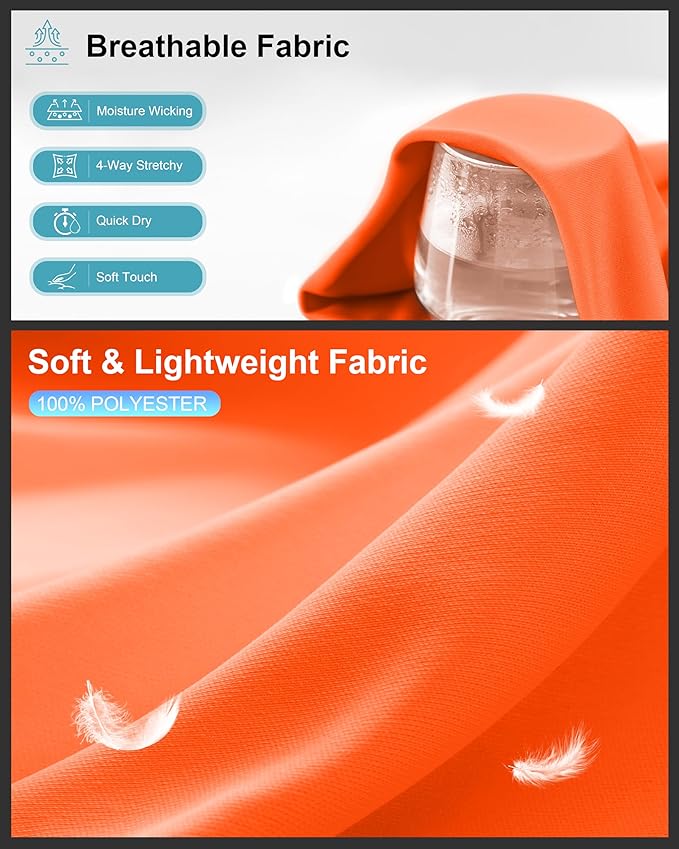 G Gradual Men's Workout Shirts Quick Dry Athletic Running T-Shirts Lightweight Moisture Wicking Short Sleeve Sports Gym Tops