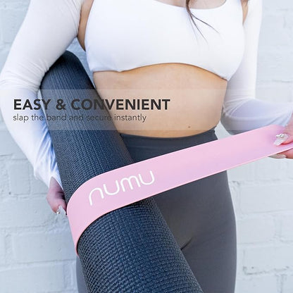 Numu Yoga Mat Strap Slap Band - Easy Snap On to Keep Exercise Mat Tightly Rolled and Secured for Yoga Mat Storage and Travel