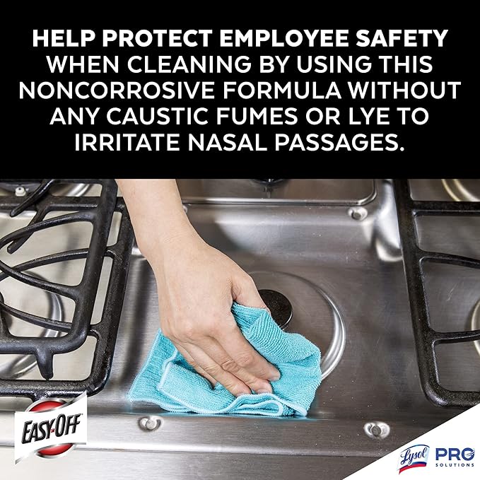 Easy-Off Fume Free Oven Cleaner Spray, Lemon, 24oz, Removes Grease