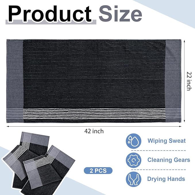 Mixweer Caddy Golf Towel 22" x 42" Large Caddy Towel Camping Sport Towels Cotton Soft Towels for Man Golf Lovers