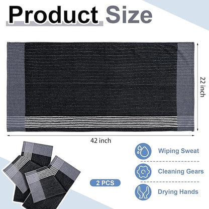 Mixweer Caddy Golf Towel 22" x 42" Large Caddy Towel Camping Sport Towels Cotton Soft Towels for Man Golf Lovers