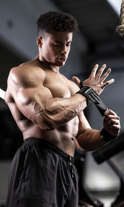 Fitgriff® Lifting Straps & Wrist Wraps (Bundle) Superior Support for Weightlifting & Gym Workouts - for Men and Women