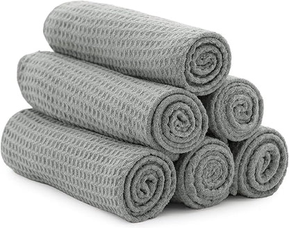 S&T INC. Microfiber Gym Towels, Yoga Towel for Home and Gym Bag, 16 Inch x 27 Inch, 6 Pack