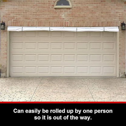 EALER Hockey Shooting Tarp 7x10 FT & 7/8x16 FT in 1 - Heavy Duty Goalie Target for Ice & Street Practice - Tear-Proof Built-in Shooter Tutor - Net Replacement for Garage Wall Protection