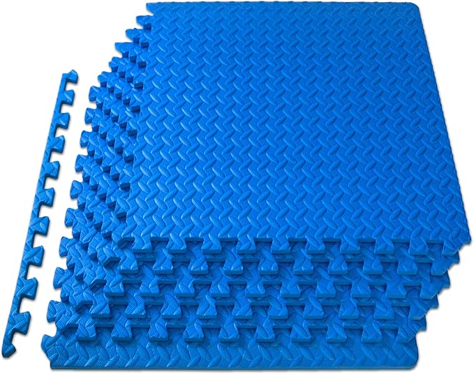 ProsourceFit Puzzle Exercise Mat ½ in 24 in 24 in 144 Sq 36 Tiles