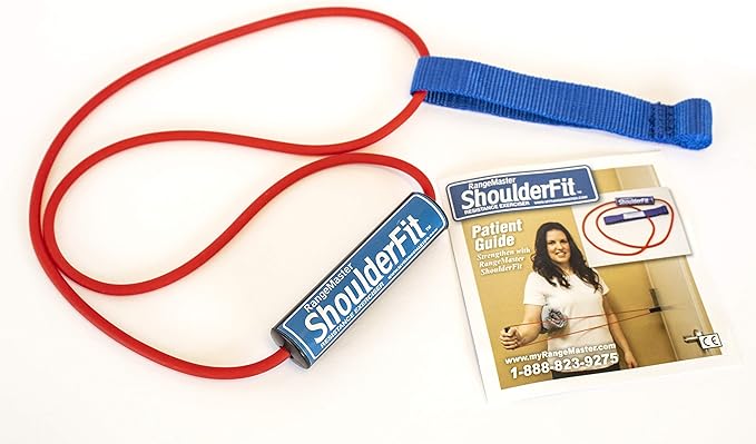 RangeMaster ShoulderFit Resistance Exerciser │ Resistance Tube Level 1│ Home Flex Cord Gym │ Shoulder Strengthening Tool │ Increase Flexibility and Mobility