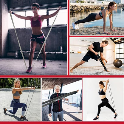 Resistance Bands for Working Out, Exercise Bands, Workout Bands, Pull Up Assistance Bands for Body Stretching Training Physical Therapy Muscle Training for Men & Women