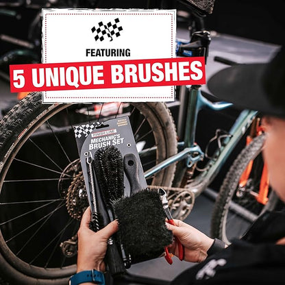Finish Line Easy-Pro 5 Piece Mechanic's Brush Set
