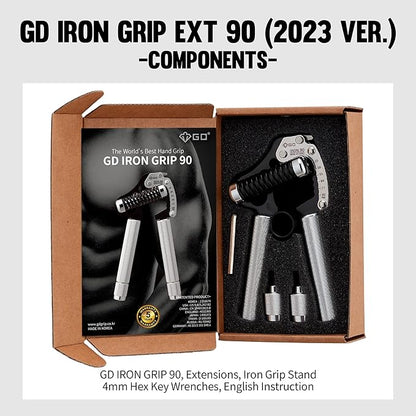 GD IRON GRIP Grip Strength Trainer Adjustable Hand Gripper Strengthener Hand Grip Exerciser Wrist Strengtheners Silent & Durable – Forearm, Finger & Hand Strength Training for Athletes, Climbers & Rehabilitation