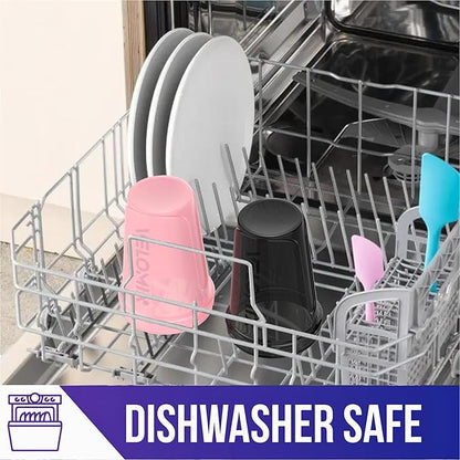 '-2 Pack- 20 oz Protein Shaker Bottles for Protein Mixes - 2x Wire Whisk | Leak Proof Shaker Cups for Protein Shakes and Pre Workout | Protein Shaker Bottle Pack | Protein Mixer Cup (Pink&Black)