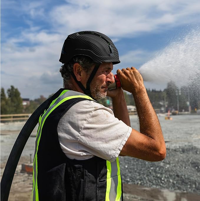 GE Safety Helmet: ANSI Type 2 Class G & E, Advanced Impact Technology, Ultra Comfortable Memory Foam, Heat Stress Reduction, Compatible with Accessories, Adjustable Size OSHA Approved