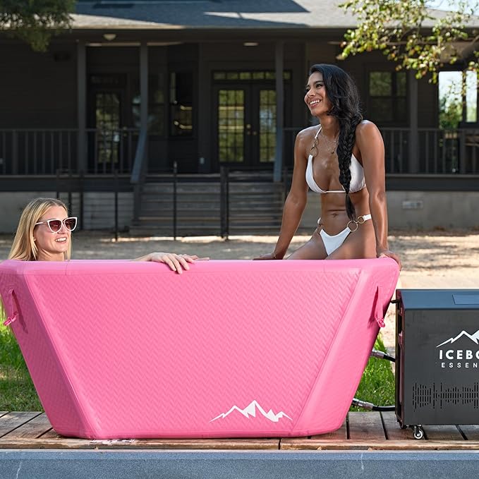 Endurance Cold Plunge 155 Gallon Ice Bath Tub Chiller Compatible Connections Inflatable, Durable, Portable, Insulated Design