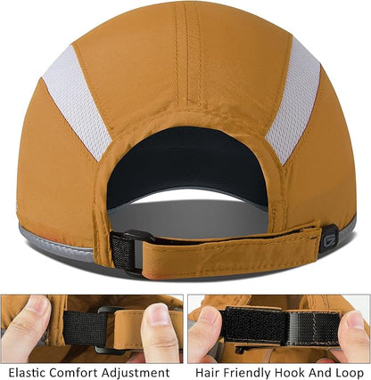 GADIEMKENSD Reflective Folding Outdoor Hat Unstructured Design UPF 50+ Sun Protection Sport Hats for Womens and Mens