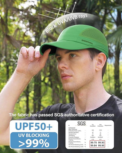 GADIEMKENSD Mens Folding Outdoor Hat Long Brim UPF 50+ Sun Protection