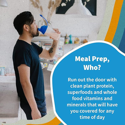 Garden of Life Meal Replacement Shakes, Raw Organic, Vanilla Protein Powder with Plant Based Pea Protein, Sprouts, Greens, Probiotics, Dairy Free 14 Servings