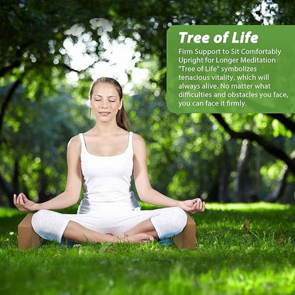 Cork Yoga Blocks 2 Pack Set, Natural Cork Soft Non-Slip Yoga Blocks, High Density & Eco Friendly Yoga Accessories for Women| Men, Ideal for Yoga, Pilates, Stretching and Toning