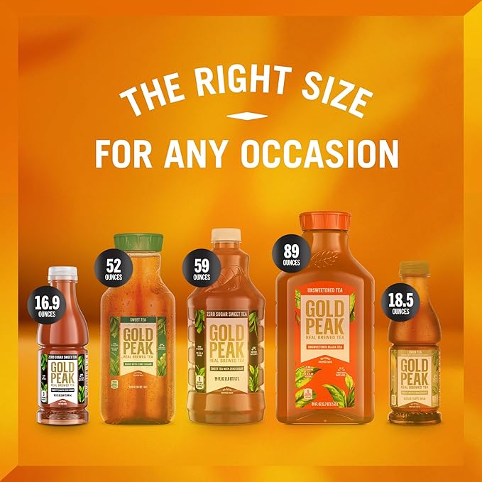 Gold Peak Tea, Diet Tea, 16.9 fl oz, 6 Pack