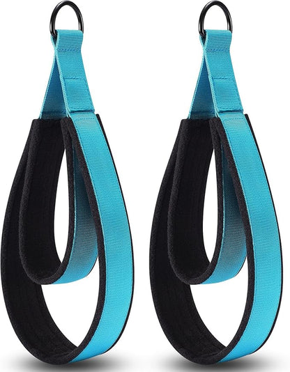 TOBWOLF Pilates Straps - Double Loop D-Ring Straps for Reformer, Padded, Home Gym Workout