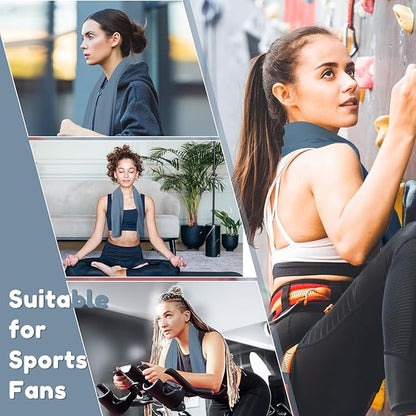 Honoson Cooling Towel Bulk - Neck & Face Cool Chilly Towels Microfiber Breathable Sport Sweat Rag for Gym, Yoga, Travel, Camping, Running, Outdoor