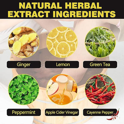 25Pcs Herbal Detox Cleansing Foot Soak Beads, Herbal Detox and Shaping Foot soak Beads Body Detox Foot Soak Natural Herbal Foot Massage Beads, Relaxing and Soothing Experience for Men and Women