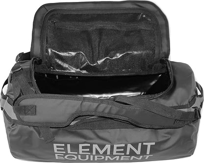 Element Equipment Trailhead Duffel Bag Shoulder Straps Waterproof Black/Grey Small