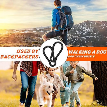 25PCS 4" Hevy Duty Carabiner Clips,M10 Spring Snap Hooks Large Carabiners Galvanized Steel Qiuck Link Clip 770LBS Holding Capacity Keychain Buckle for Outdoor Hiking Camping hammocks Dog leashes