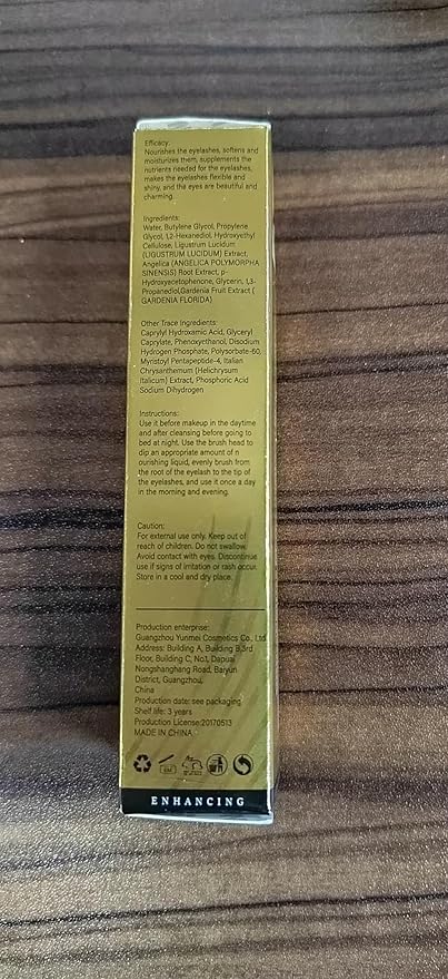 Eyelash Serum,Eyelash Growth Serum Lash Enhancing Serum,4 ML Lash Serum for Eyelash Growth,Boost Lash Growth Serum for Natural Longer, Fuller,and Thicker Lashes(Gold)