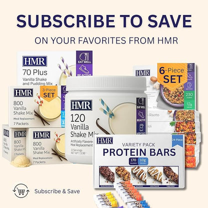 HMR 120 Vanilla Shake Meal Replacement Powder | Vanilla Shake Mix to Support Healthy Weight Loss | 12g of Protein | Nutritional Drink | Low Calorie Food | 12 Servings