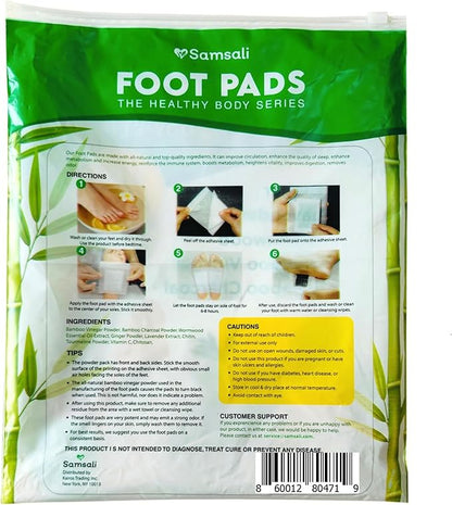 Ginger Foot Pads for Pain Relief: 120-Pack Natural Bamboo Vinegar Bamboo Charcoal Wormwood Lavender Ingredients Foot Patches - Comfort for Stress Relief Relaxation - Ideal for Adults Elderly