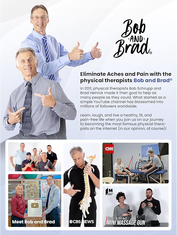 BOB AND BRAD Q2 Mini Massage Gun, Pocket-Sized Deep Tissue Massager Gun, Portable Percussion Muscle Massager Gun, Ultra Small & Quiet Muscle Massage Gun with Carry Case, Home Gym Travel, Black