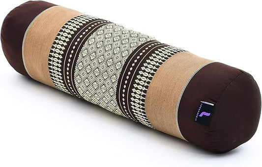 Leewadee Small Yoga Bolster – Shape-Retaining Cervical Neck Roll, Tube Pillow for Comfortable Reading, Kapok Filling, 22 x 6 x 6 inches