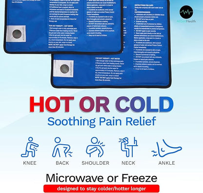 4 Pack XXL Reusable Hot and Cold Gel Ice Packs for Injuries | Cold Compress, Ice Pack, Gel Ice Packs, Cold Pack, ice Pack, Cold Packs for Injuries | 11x14.5 in